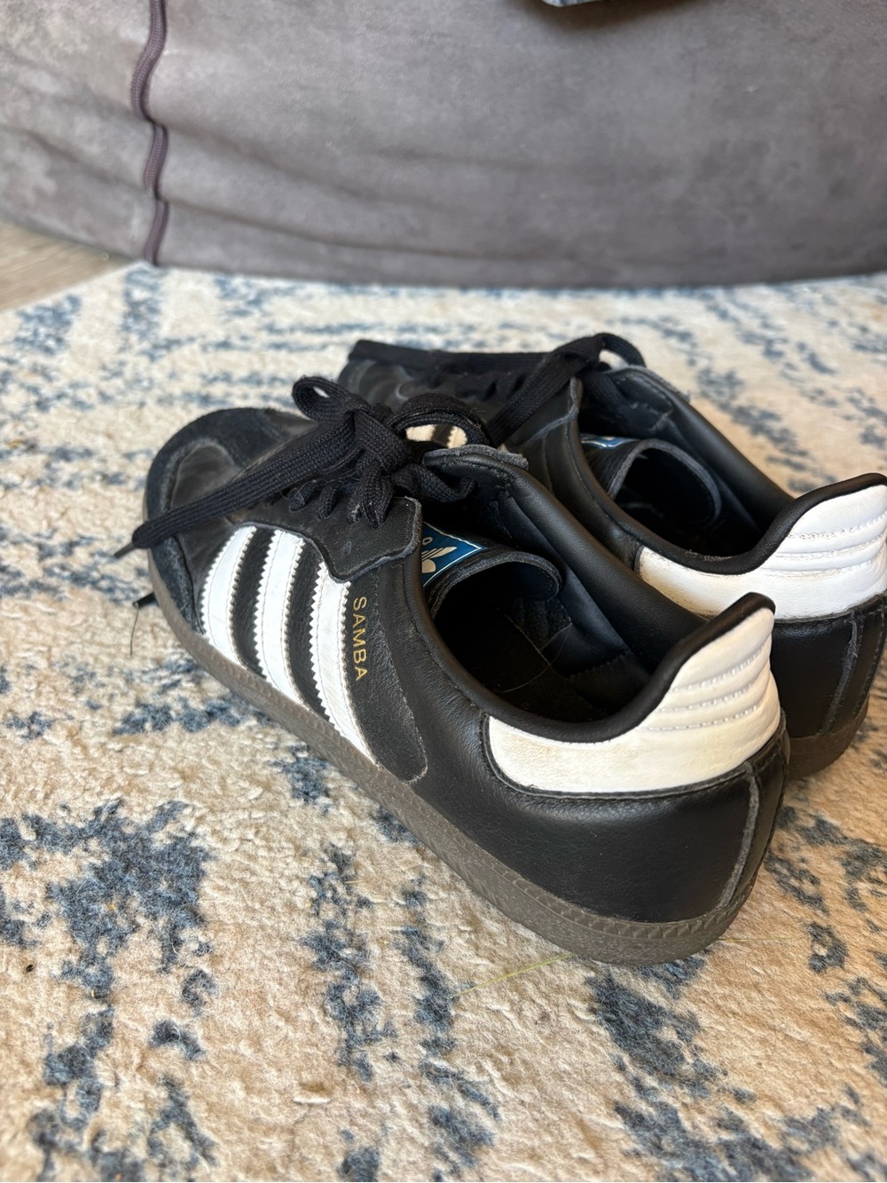 adidas women’s Samba Sneakers in Black and White